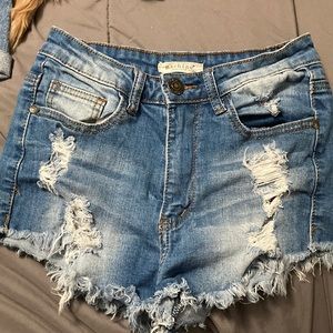 Womens denim shorts